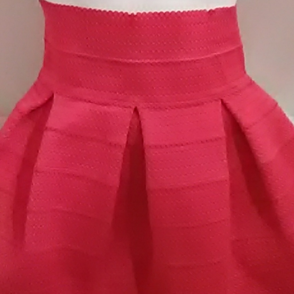 Pink flare skirt